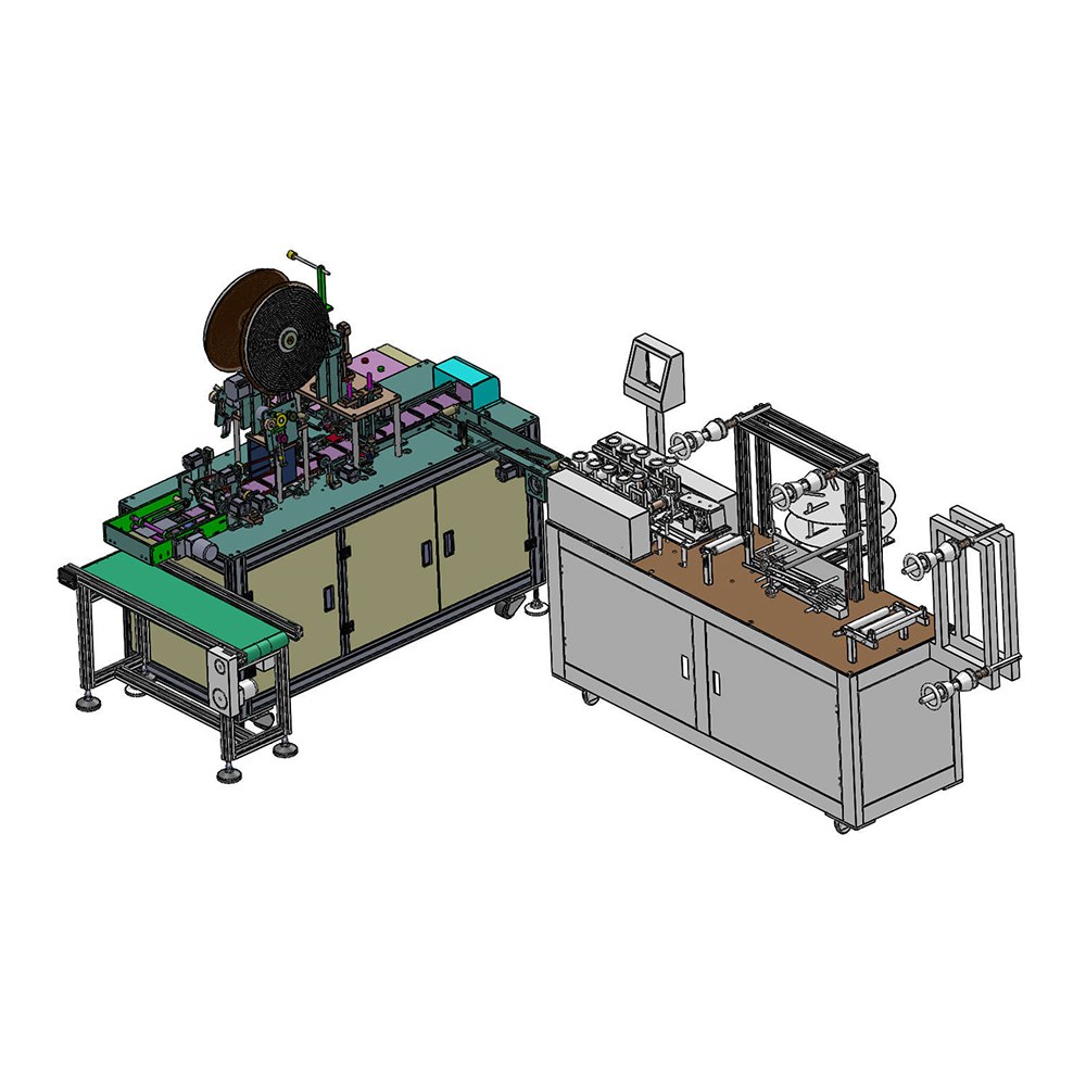 Chirurgische Maskenherstellungsmaschine mit Verpackung